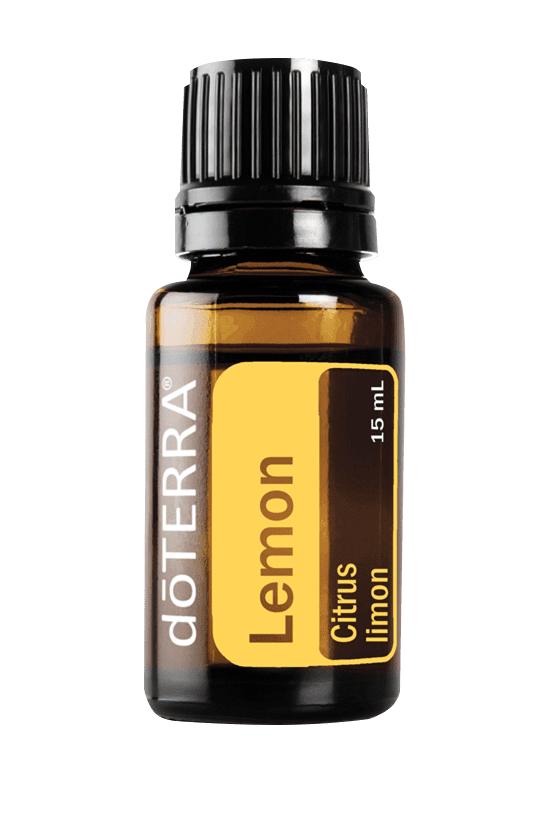 15ml bottle of doTerra Lemon essential oil.